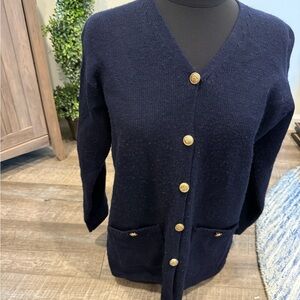 Karen Scott | Wool Blend Sweater With Gold Accents | Petite Small | Original $45